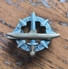 Insigne Certificat Supérieur de Sous Marinier    / Dos Lisse  Sans Nom  /++15