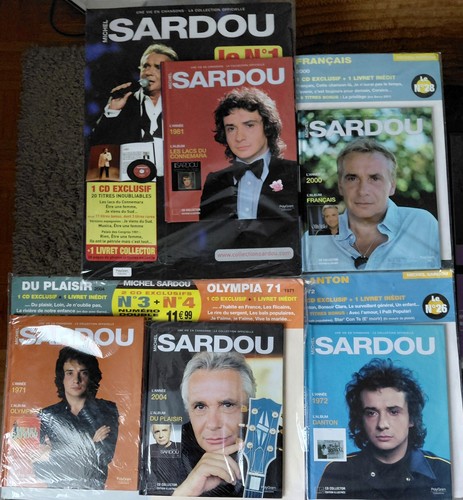 Lot livres cd michel - ,