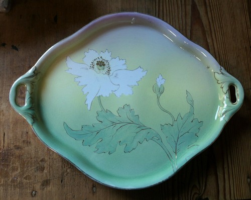 Ancien plateau faience - plateau,