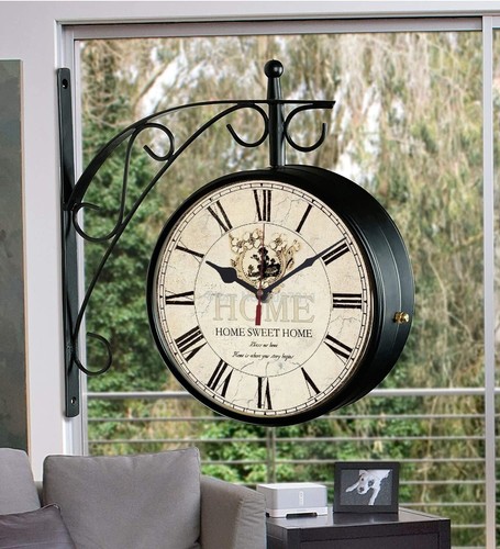 Ancienne horloge murale - , double