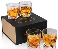 Verre à Whisky Verres a Whiskey en Cristal pour  Whisky Martini  300 ml Lot d...