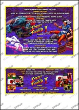 Gottlieb Street Fighter 1993 Cartes Instructions Flipper Custom Pinball V1