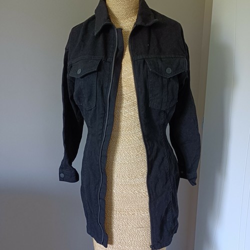 Bershka robe noire denim - bershka,