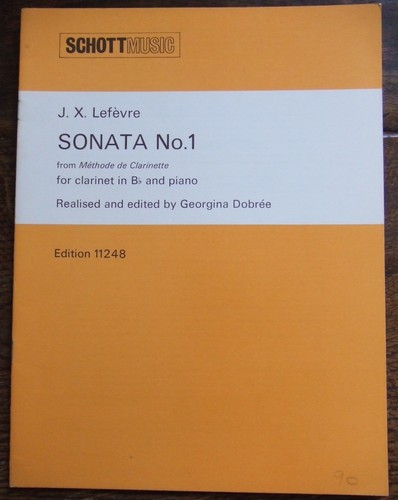 Sonate lefévre n 1 de - j.,