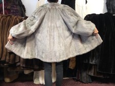 Veste de Vison Nerz Pelz Fourrure Réel Manteau Pelliccia Norka 40/44