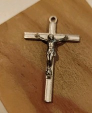 Médaille Religieuse Ancienne Crucifix Jésus Christ 