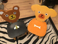 2 CHAISE ENFANT « La Chaise Longue »-BOIS Authentiques Vintage