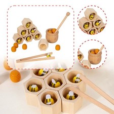 Jeu d'association Clip Bee to Hive, tri et empilage de ruches pour