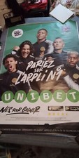 Affiche FOOTBALL 120X170 PARIS SAINT GERMAIN  PSG  UNIBET  NEYMAR MBAPPE CAVANI