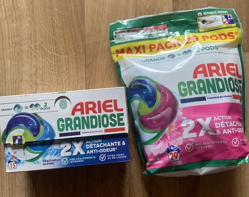 Lot pods lessive ariel - 45,