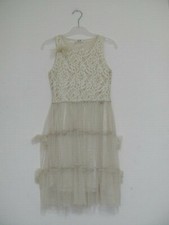 MINI MOLLY Robe ivoire crème en tulle pour l'occasion Fille 8 ans