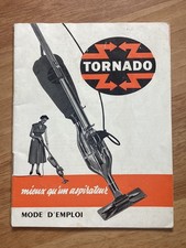 Vintage TORNADO Aspirateur Balais Ancien Mode D’emploi Notice Instructions