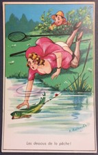 Carte postale Humoristique - Les dessous de la pêche ! (100)