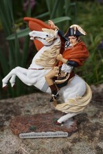 RE0361DD STATUETTE  STATUE BONAPARTE  NAPOLEON CHEVAL FIGURINE 1 ER EMPIRE DAVID