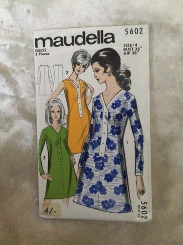 Robe vintage années motif - robe, 60