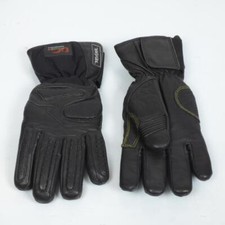 Gant pour moto route hiver DG Taille 6 en cuir et textile coloris noir ski