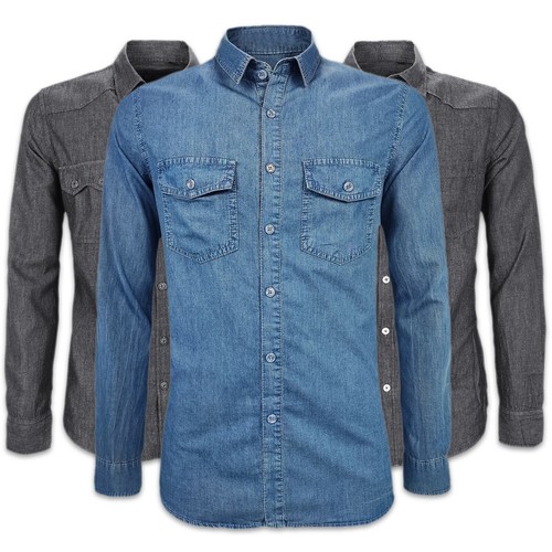 Chemise homme jean 100 - en, %