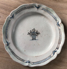 Ancien Plat Faience XIXéme