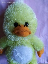 Peluche doudou canard jaune