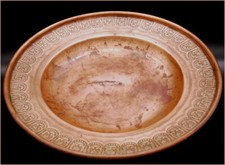 ORIENTALISTE    ASSIETTE EN CUIVRE ROUGE A DECORATION  orientaliste  