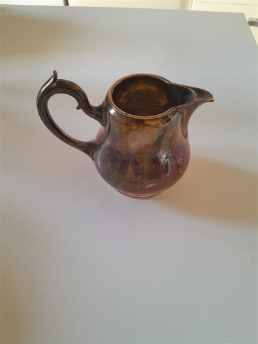 Pot lait plaqué argent - pot,