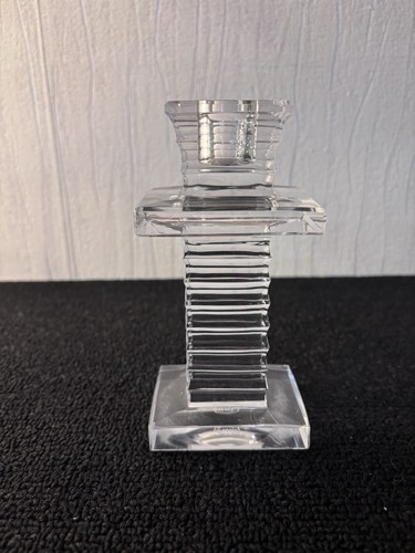 Bougeoir cranté cristal - cristal, de