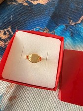 Chevalière or jaune 750/00 neuve