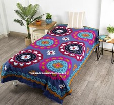 Nappe En Broderie Suzani Vintage Originale Fait Main Pour Canapé