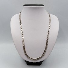 Collier chaîne en argent massif 925 à maille Marine XXème 51 cm. 21,63 gr.