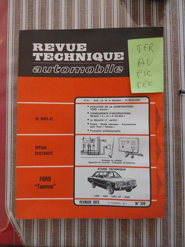 Revue technique ford taunus - technique,