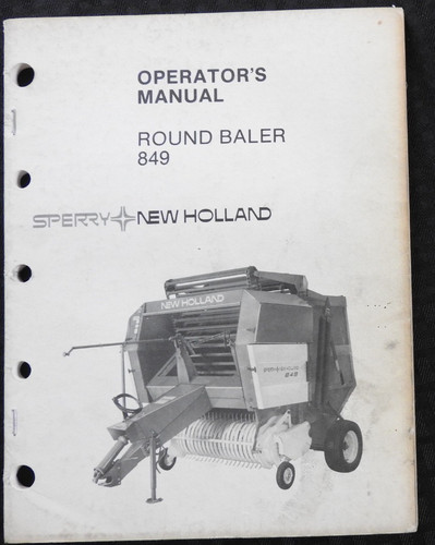 New holland 849 manuel - holland,
