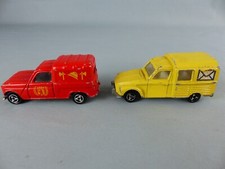 majorette RENAULT 4 POSTE BELGIQUE et ACADIANE POSTE 1/55 1/60