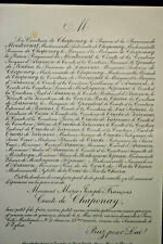 COMTE CHAPONAY Monticourt Truchi Varennes FAIRE PART Lascours Charce Aramon 1904