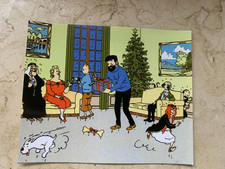 Carte postale 13x10 tintin - carte,