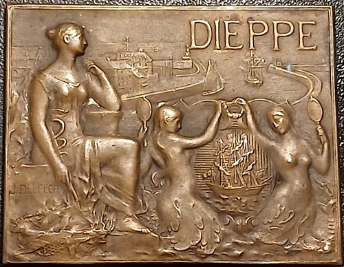 Médaille plaque dieppe - médaille,