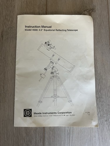 Instruction manual model 4500 - manual,