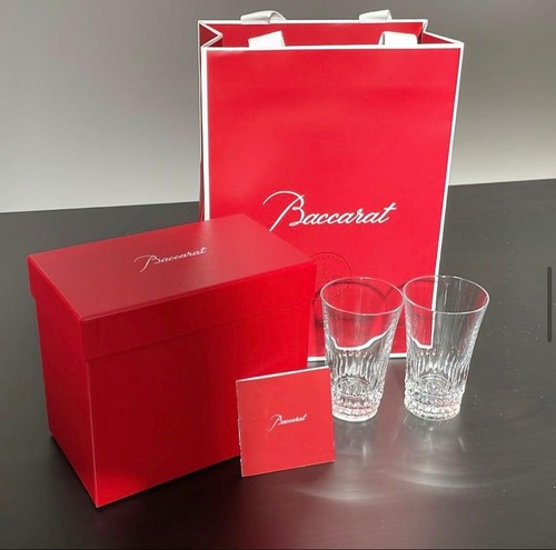 Baccarat pair glasss unused - pair,