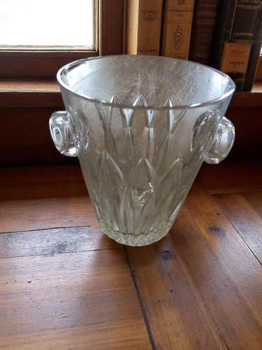Seau glace cristal ancien - seau, à