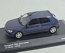 Peugeot 306 S16, Bleu Métallisé 1998, SOLIDO, 1:43