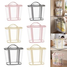 Panier à linge pliable en maille pour jouets et vêtements, idéal pour un