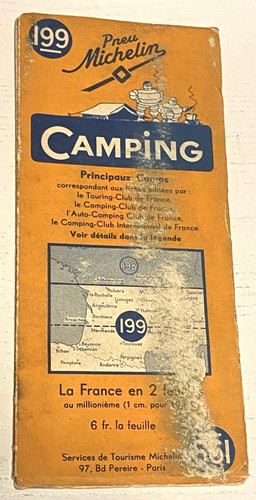 Rare carte michelin 199 - rare,