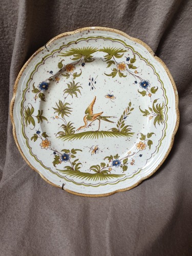 Assiette décorative faïence - assiette,