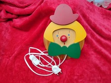 Applique Lampe Murale en Bois - Clown Moulin Roty - Chambre Enfant 