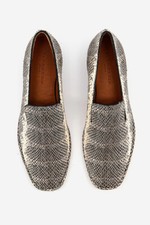 Mocassins femme Robert Clergerie pointure 38 tout cuir talon plat motif sauvage