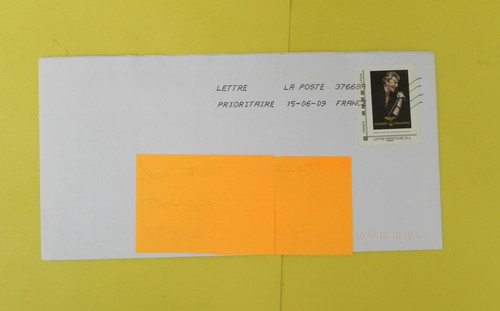 Enveloppe qui voyagé 2009 - voyagé,