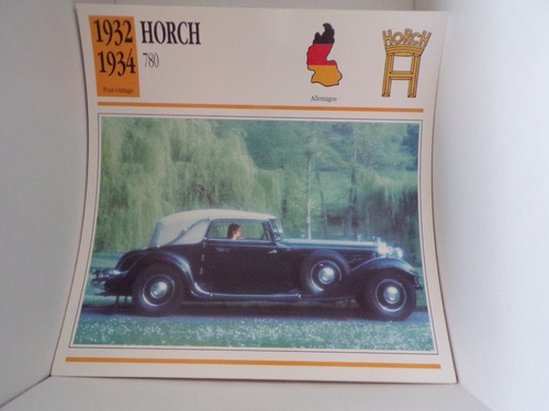 Fiche carte card voiture car - fiche,