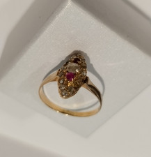 BAGUE OR JAUNE  18 CARATS