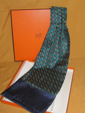 Foulard Ascot Hermès bleu