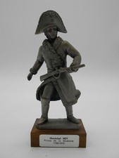 FIGURINE / STATUE SUR SOCLE " MARECHAL NEY " EN ÉTAIN SIGNÉE