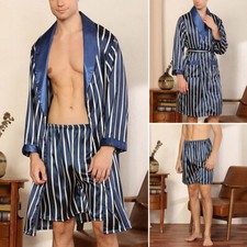 Hommes Rayé Satin Pyjama